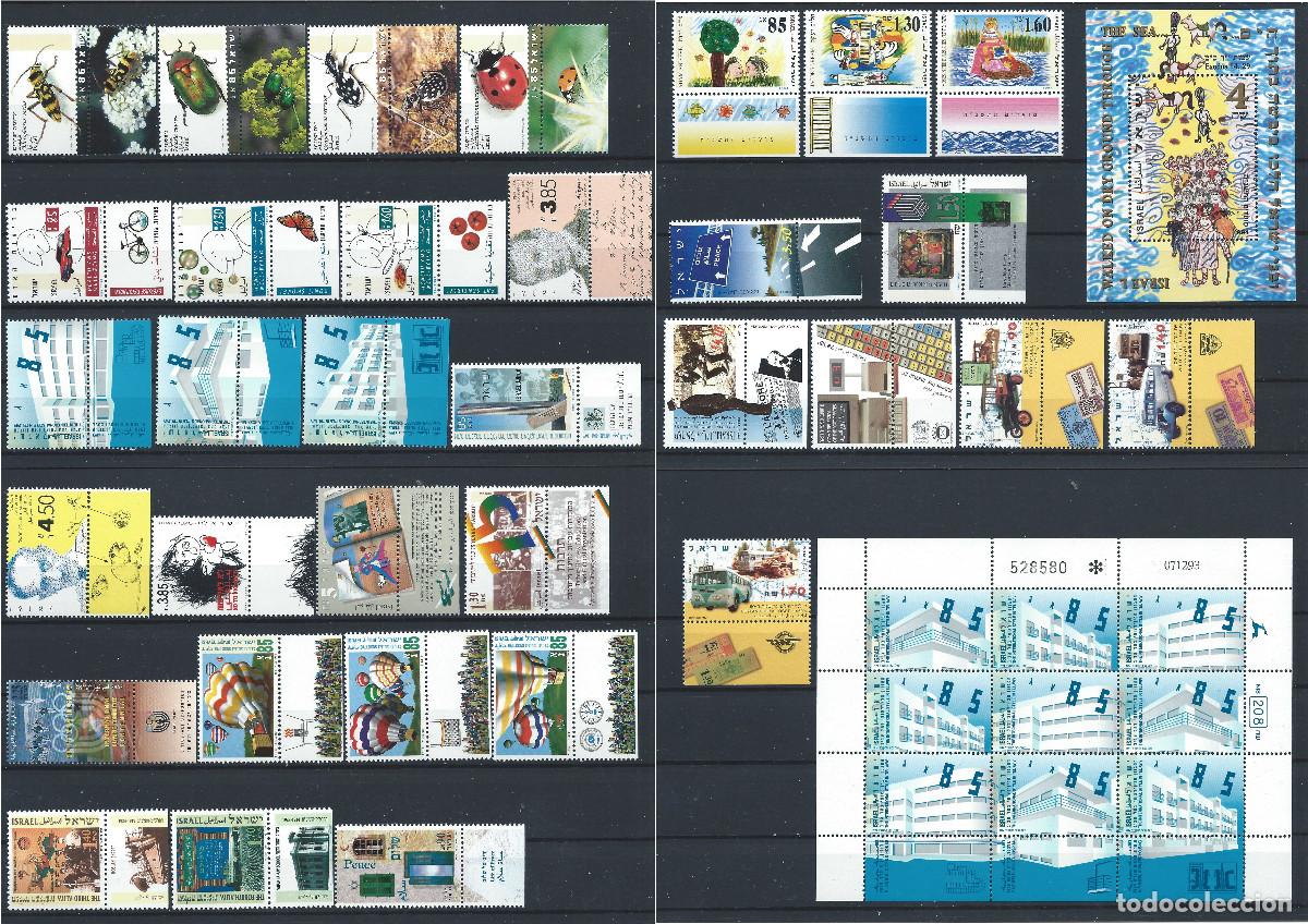 Sellos: Isra&euml;l Lot Ann&eacute;e 1994 Neuf** (MNH) Presque compl&egrave;te - Sujet divers