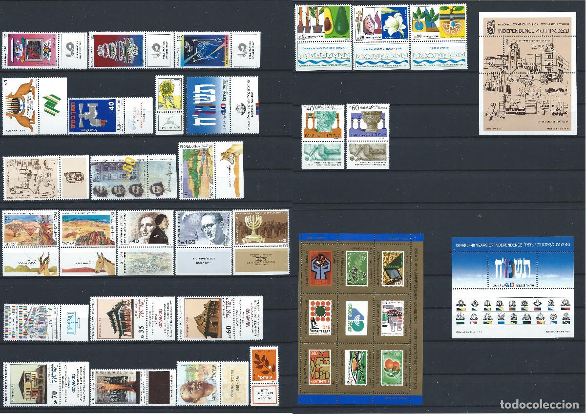 Francobolli: Isra&euml;l Lot Ann&eacute;e 1988 Neuf** (MNH) compl&egrave;te - Sujet divers