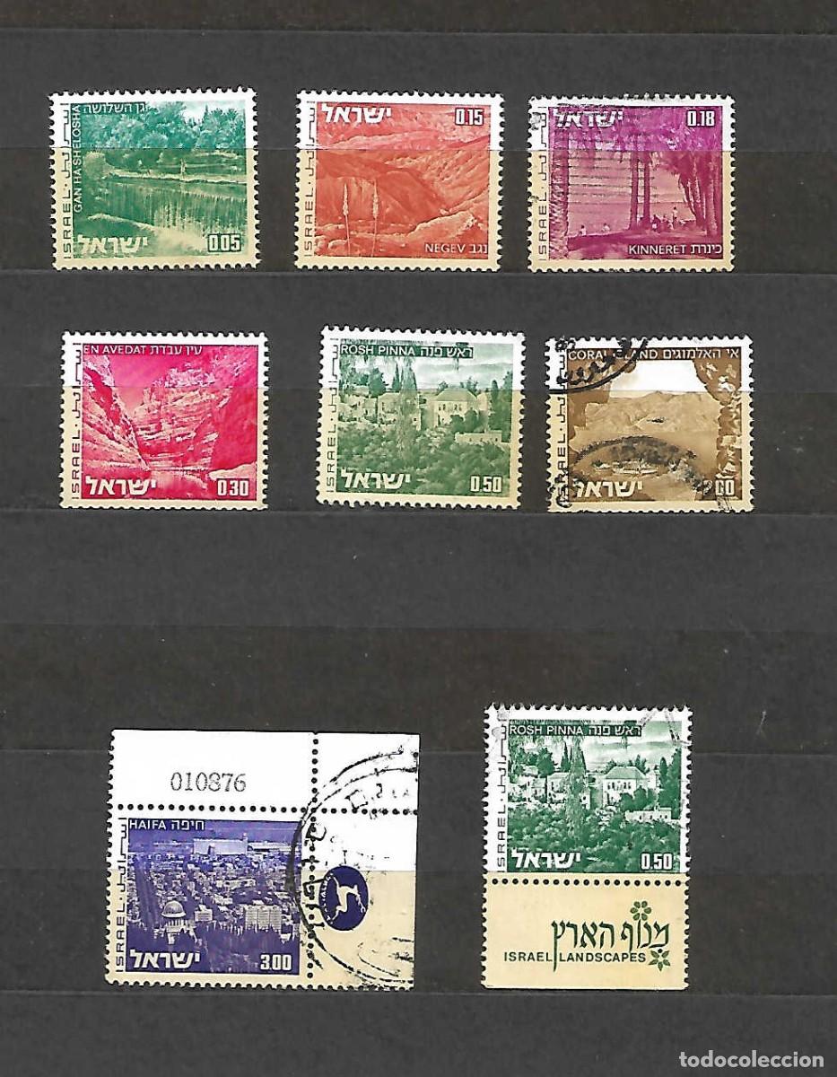 Sellos: Paisajes de Israel . Sellos a&ntilde;os 1971/75
