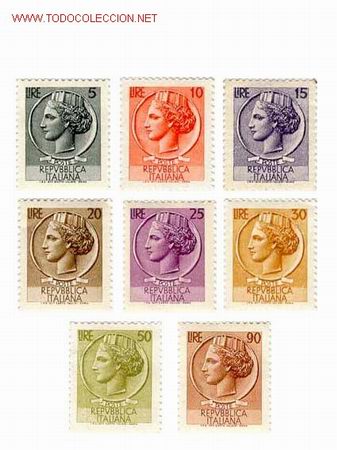 Sellos: Italia 1968. B&aacute;sicos: Siracusa - Foto 1