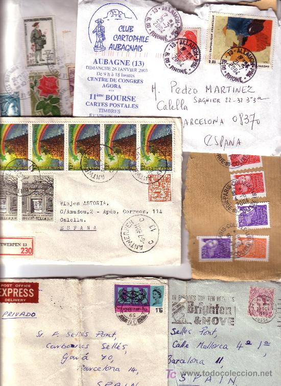Timbres: lote de cartas