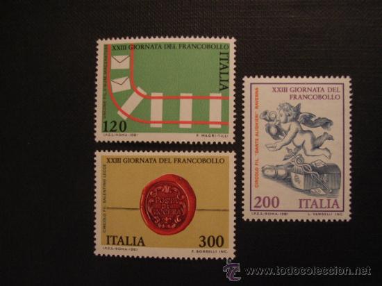 Timbres: N&ordm; YVERT 1516/8*** A&Ntilde;O 1981. 23&ordm; DIA DEL SELLO