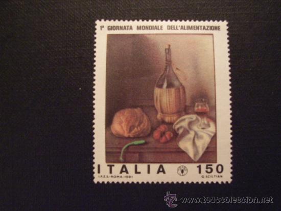 Timbres: N&ordm; YVERT 1510*** A&Ntilde;O 1981. DIA MUNDIAL DE LA ALIMENTACION. CUADRO DE G.SCILTIAN