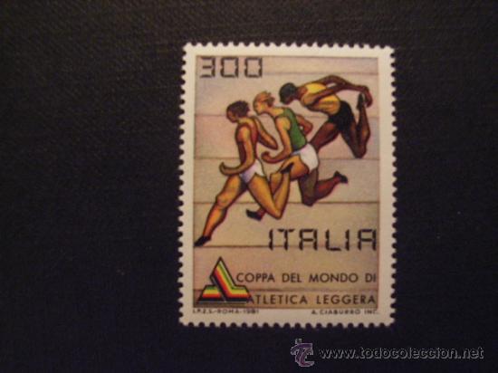 Timbres: N&ordm; YVERT 1504*** A&Ntilde;O 1981. DEPORTE. COPA DEL MUNDO DE ATLETISMO, EN ROMA