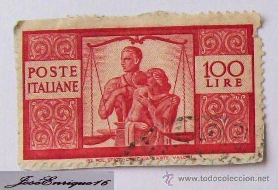 Sellos: POSTE ITALIANE - 100 LIRE