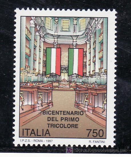 Timbres: italia 2211 sin charnela, bicentenario de la primera bandera tricolor