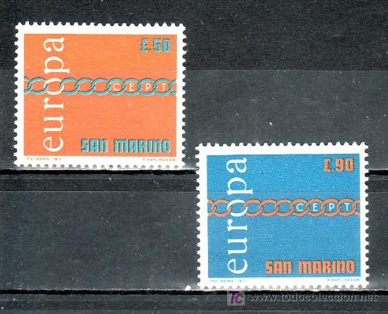 Sellos: san marino  782/3 sin charnela, tema europa,
