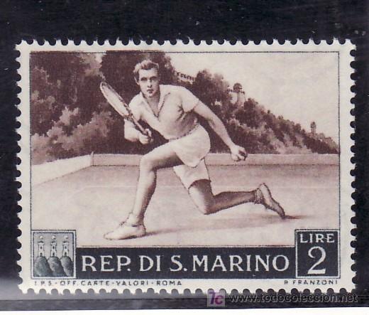 Timbres: san marino 366 sin charnela, deporte, tenis,