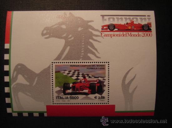 Timbres: N&ordm; YVERT  HB 30*** A&Ntilde;O 2000.FERRARI CAMPEON DEL MUNDO DE F-1 A&Ntilde;O 2000