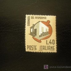 Sellos: ITALIA 1965 IVERT 934 *** DÍA MUNDIAL DEL AHORRO
