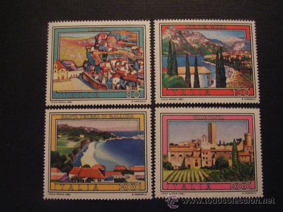 Timbres: ITALIA N&ordm; YVERT 1491/4*** A&Ntilde;O 1981. TURISMO