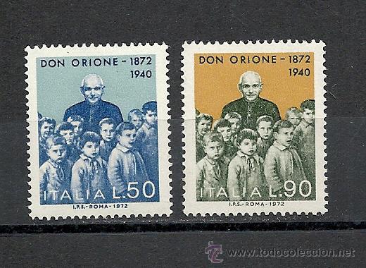 Timbres: ITALI 1972, yvert n&ordm; 1121/1122**, PR&Ecirc;TRE SALESIEN