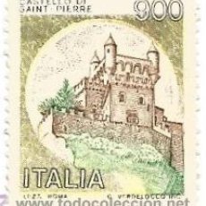Sellos: SELLO USADO - ITALIA - 1980 - CASTELLO DI SAINT PIERRE - 900. Lote 45105901