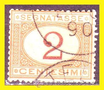 Selos: ITALIA  tasas 1870  IVERT n&ordm; 19 (o)