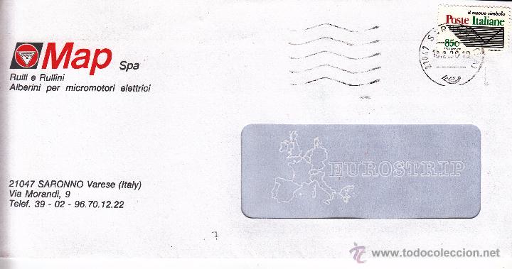 Timbres: SOBRE: 1996 SARONNO VARESE. IL NUOVO SIMBOLO POSTE ITALIANE