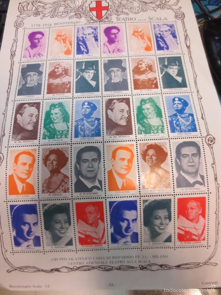Selos: GRUPPO FILATELICO CASSA DI RISPARMIO PP. LL 1778-1978 BECENTENARIO TEATRO ALLA SCALA