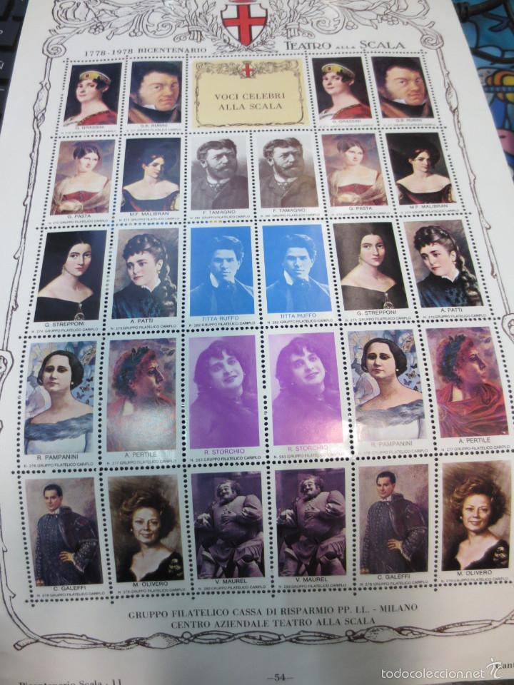 Selos: GRUPPO FILATELICO CASSA DI RISPARMIO PP. LL 1778-1978 BECENTENARIO TEATRO ALLA SCALA