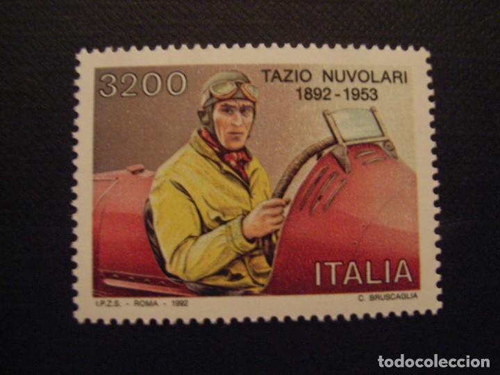 Stamps: ITALIA N&ordm; YVERT  1967*** A&Ntilde;O 1992. CENTENARIO NACIMIENTO DE TAZIO NUVOLARI