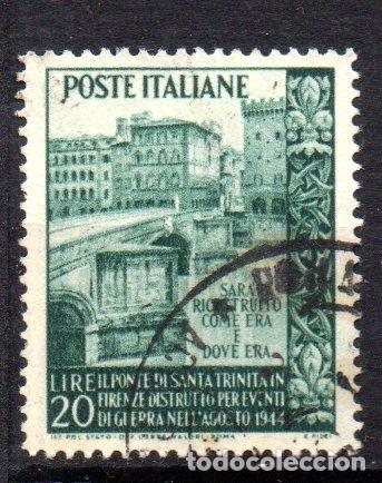 Sellos: ITALIA.- CAT&Aacute;LOGO YVERT N&ordm; 551, EN USADO