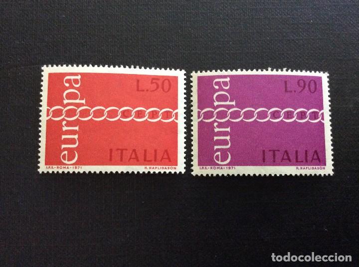 Timbres: ITALIA N&ordm; YVERT  1072/3*** A&Ntilde;O 1971. EUROPA