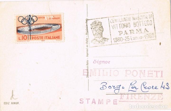 Selos: 0539. Tarjeta PARMA (Italia) 1960. Centenario Vittorio Bottego