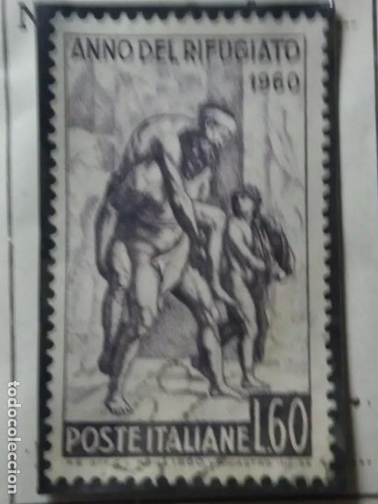 Sellos: sello italiano. anno de refugiado 60 lire. 1960