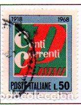 Selos: ITALIA. A&Ntilde;O 1968.- CUENTA CORRIENTE POSTAL, EN USADO