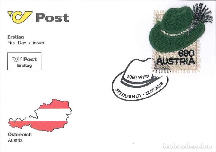Sellos: Austria 2018 - Steirerhut FDC - Foto 1