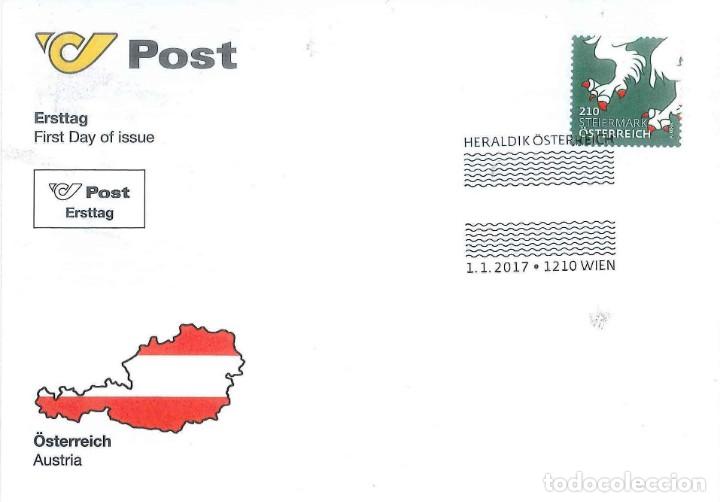 Sellos: Austria 2017 - Steirisches Wappen FDC - Foto 1
