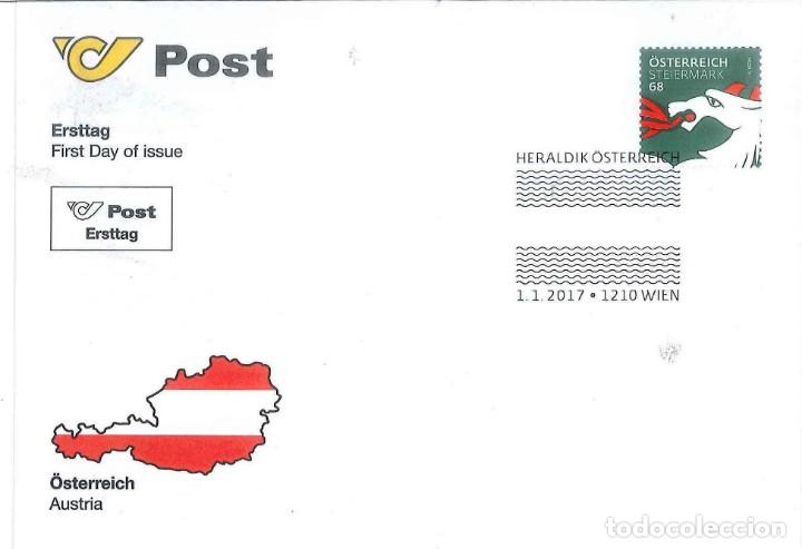 Sellos: Austria 2017 - Steirisches Wappen FDC - Foto 1