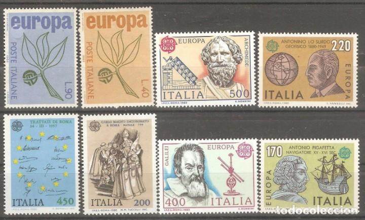 Briefmarken: ITALIA,1965,1980,1982 Y 1983, CAT.YT.928,929,1418,1419,1530,1531,1574 Y 1575,NUEVOS,GOMA ORIGINAL,SI