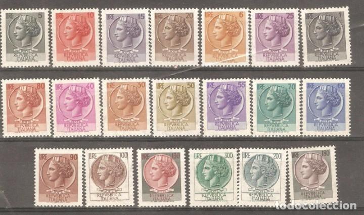 Sellos: ITALIA,1968, NUEVOS,GOMA ORIGINAL, SIN FIJASELLOS, CAT.YT.993/1009,1002A.1008A .