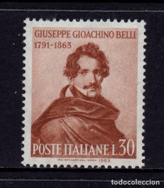 Sellos: ITALIA 898** - A&Ntilde;O 1963 - CENTENARIO DE LA MUERTE DEL POETA GIUSEPPE GIOACHINO BELLI