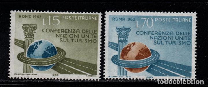 Sellos: ITALIA 891/92** - A&Ntilde;O 1963 - CONFERENCIA DE NACIONES UNIDAS SOBRE EL TURISMO