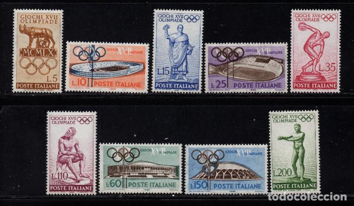 Sellos: ITALIA 812/20* - A&Ntilde;O 1960 - JUEGOS OLIMPICOS DE ROMA