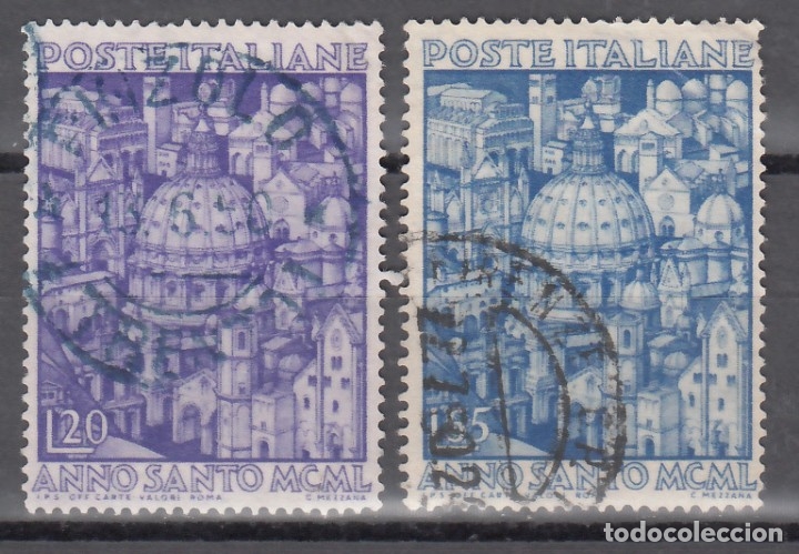 Timbres: ITALIA,1950 YVERT N&ordm; 558 / 559