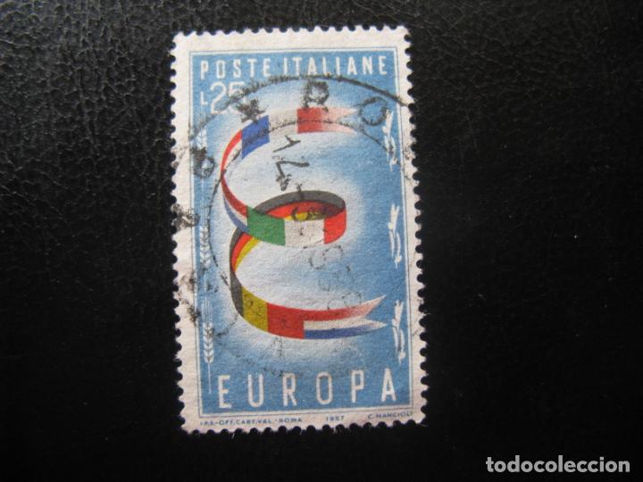 Selos: -italia 1957, europa, Yvert 744