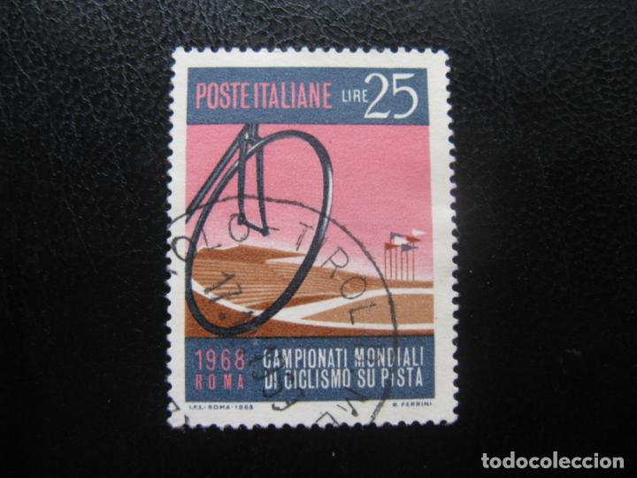 Sellos: -italia 1968, campeonatos internacionales de ciclismo, Yvert 1017