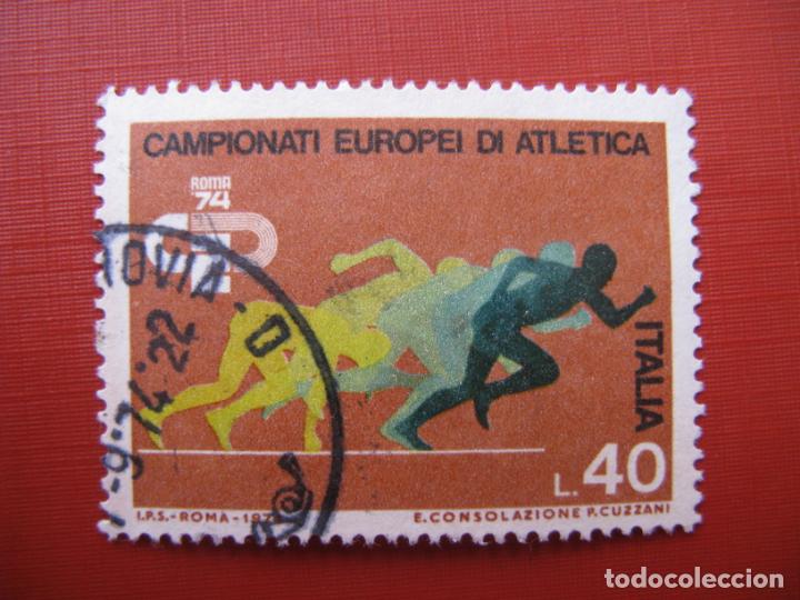 Timbres: -italia 1974,campeonato europeo de atletismo