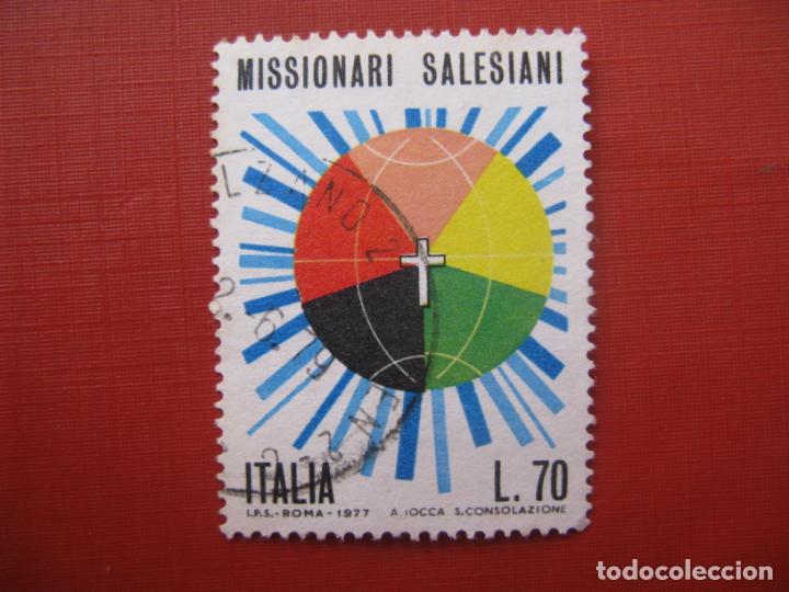 Timbres: -italia 1977, misioneros salesianos