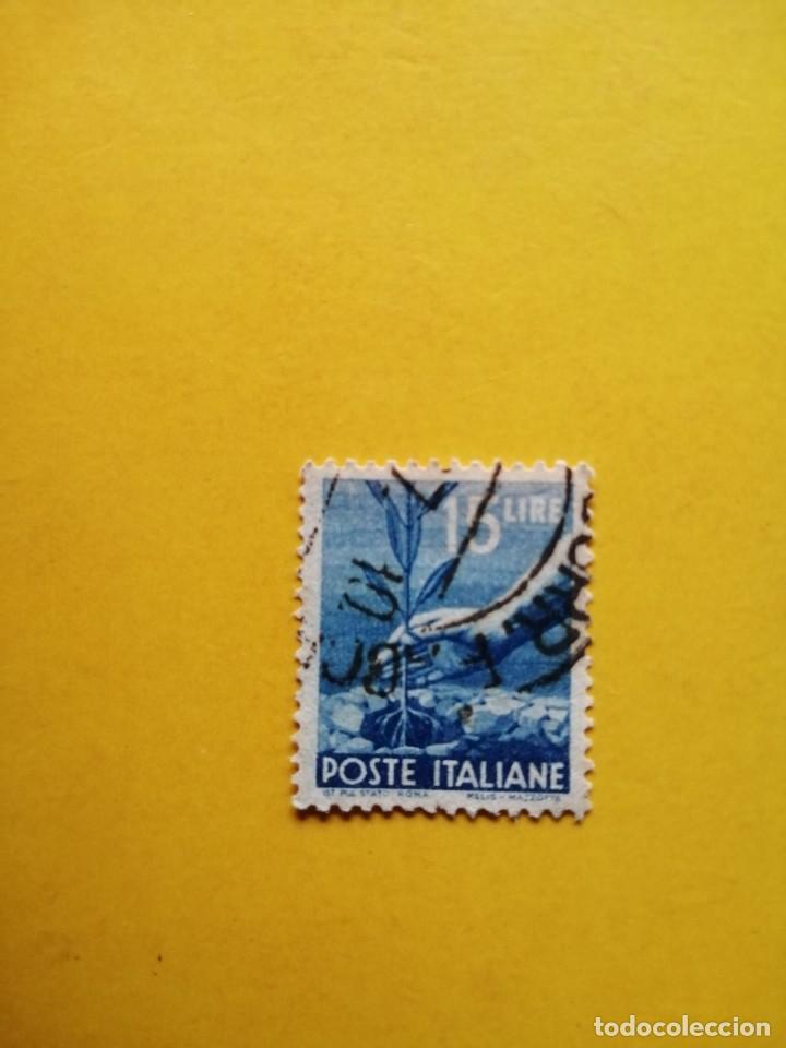 Sellos: POSTE ITALIANE, 15 LIRE, A&Ntilde;O 1946, YV 0498