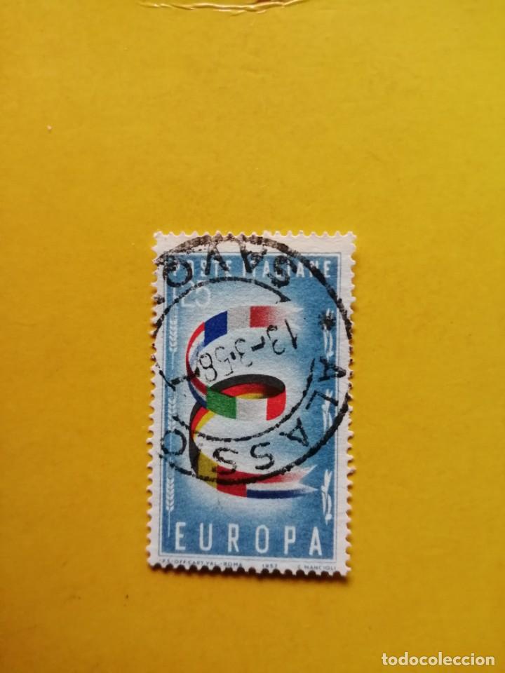 Selos: POSTE ITALIANE - 25 LIRAS - EUROPA - IVERT 744 - MATASELLO IDENTIFICATIVO