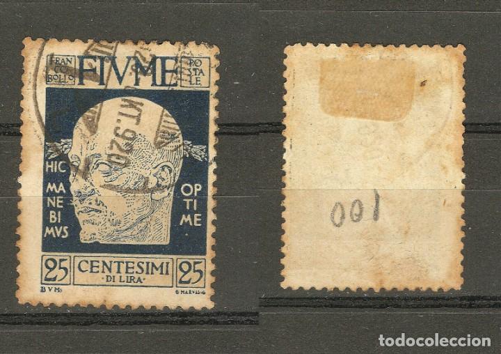 Selos: POSTE DI FIUME,1 V,FIJASELLOS,PARTE GOMA ORIGINAL, USADO, 12-09-1920.-