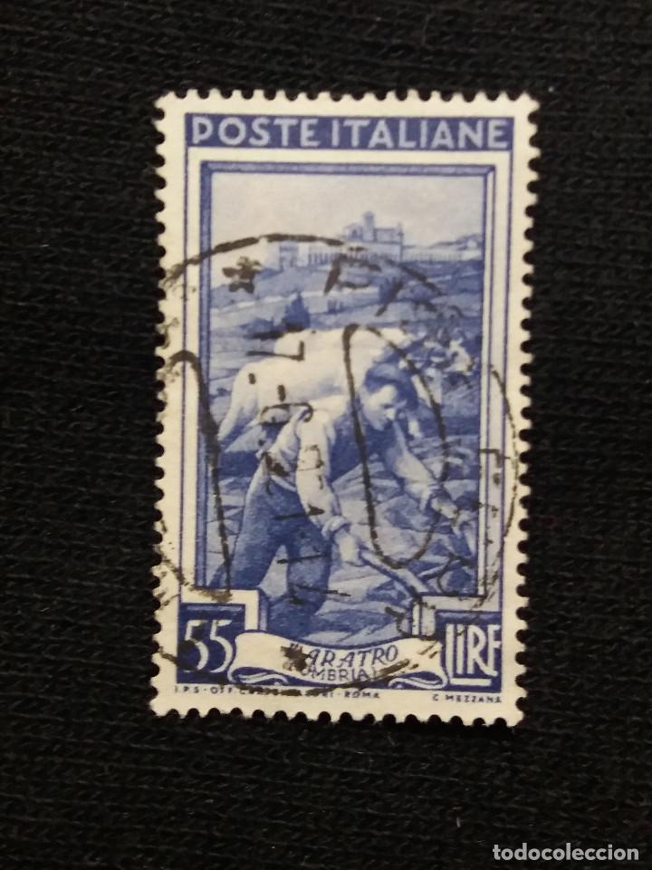 Selos: POSTE ITALIA, 55 LIRE, IL ARATRO, A&Ntilde;O 1950.
