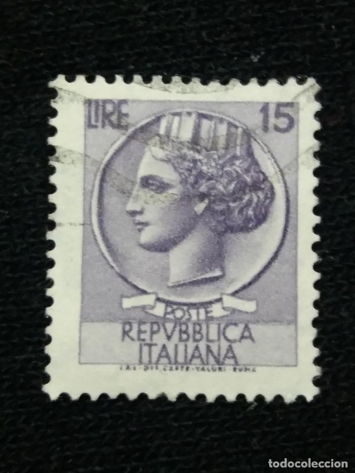 Selos: POSTE ITALIA, 15 LIRE, SYRACUSE, A&Ntilde;O 1955.