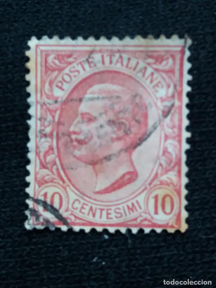 Sellos: POSTE ITALIA, 10 CENT, REY V. EMMANUEL III, A&Ntilde;O 1906. .