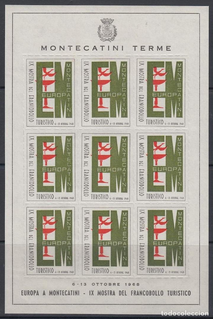 Briefmarken: F-EX5095 ITALY ITALIA CINDERELLA SHEET MONTECATINI PHILATELIC EXPO 1967.