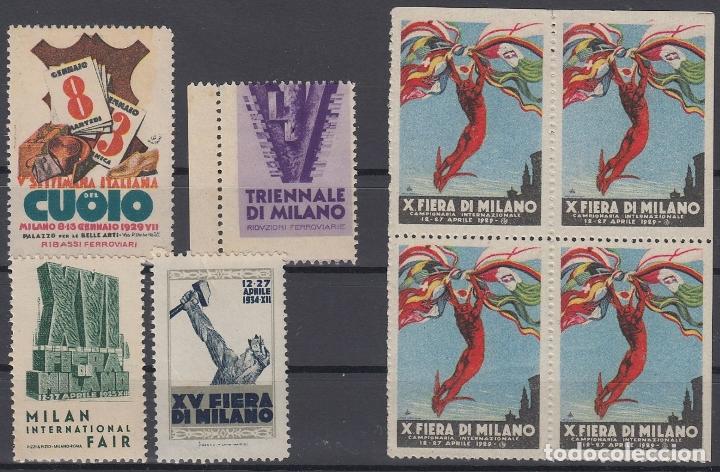 Sellos: F-EX8387  ITALY ITALIA  CINDERELLA STAMPS LOT. MILAN MILANO FAIR. MH- NO GUM.