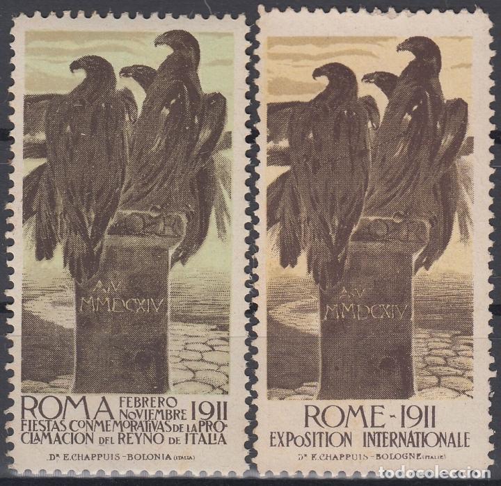 Sellos: F-EX8393  ITALY ITALIA  CINDERELLA 1911 ROMA FAIR EXPO, NO GUM.