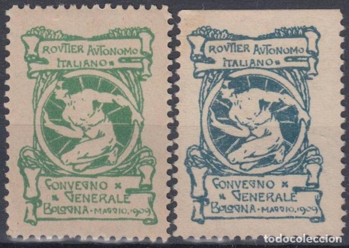 Sellos: F-EX9374  ITALY ITALIA CINDERELLA BICICLETAS CICLES BYKE CYCLE 1904. NO GUM.